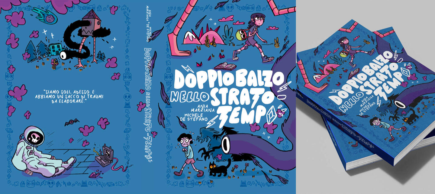 Portfolio Ania Marziana (Stefania Bolner) - Pag 4 - Book Cover - Doppio Balzo nello Strato-Tempo - Fumetto - Comic