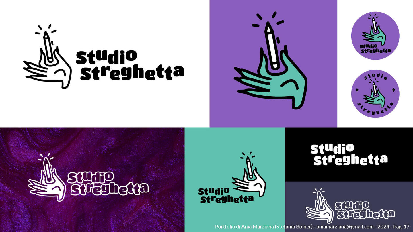 Portfolio Ania Marziana (Stefania Bolner) - Pag 17 - Logo design - Studio Streghetta - coming soon